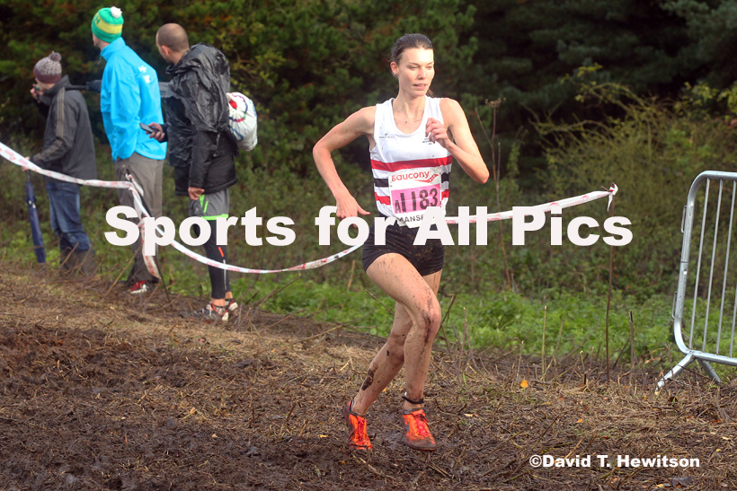 Senior women, National Cross Country Relay Champs., Berry Hill Park, Mansfield.  Photo: David T. Hewitson/Sports for All Pics